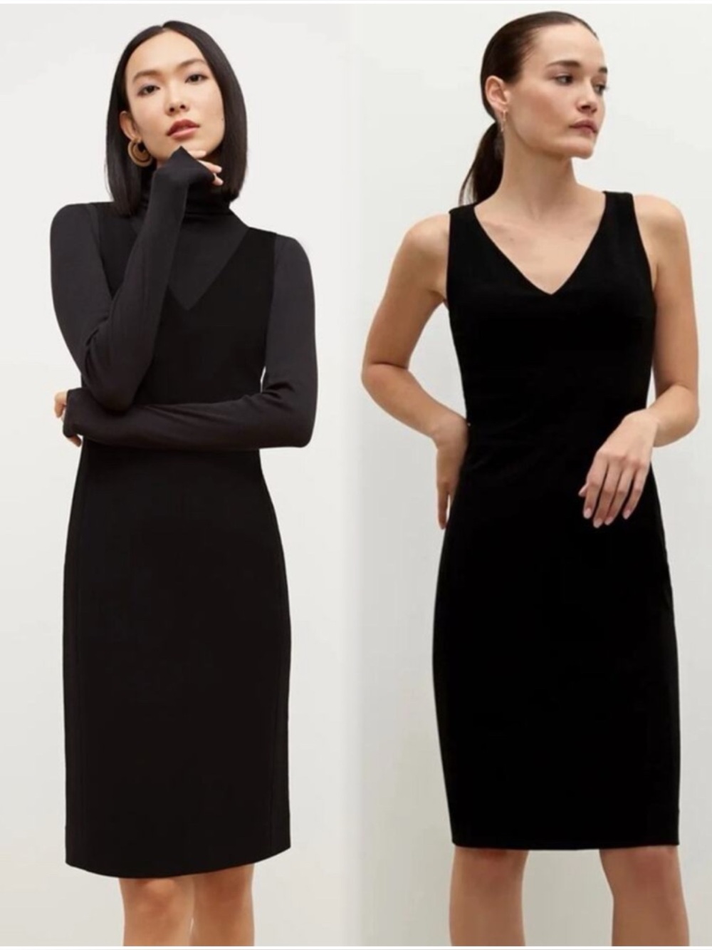 M.M. LAFLEUR NEW YORK The Rachel Dress in Black Ponte